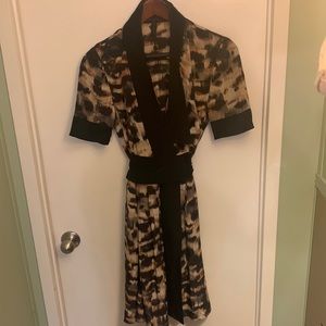 BCBGMAXAZRIA silk wrap dress. Size S